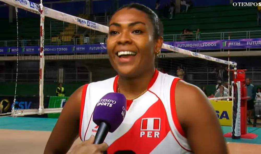 Ángela Leyva volvió este 2025 a la selección peruana de vóley luego de 6 años de ausencia. Foto: captura de O TEMPO Sports Ángela Leyva volvió este 2025 a la selección peruana de vóley luego de 6 años de ausencia. Foto: captura de O TEMPO Sports