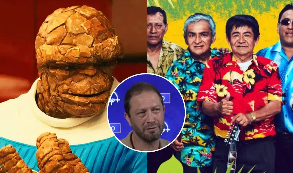 El actor Ebon Moss-Bachrach habló sobre Los Wembler’s de Iquitos en una entrevista por el estreno de su serie 'El Oso'. Foto: composición LR/Marvel/Instagram/ omeletelatam