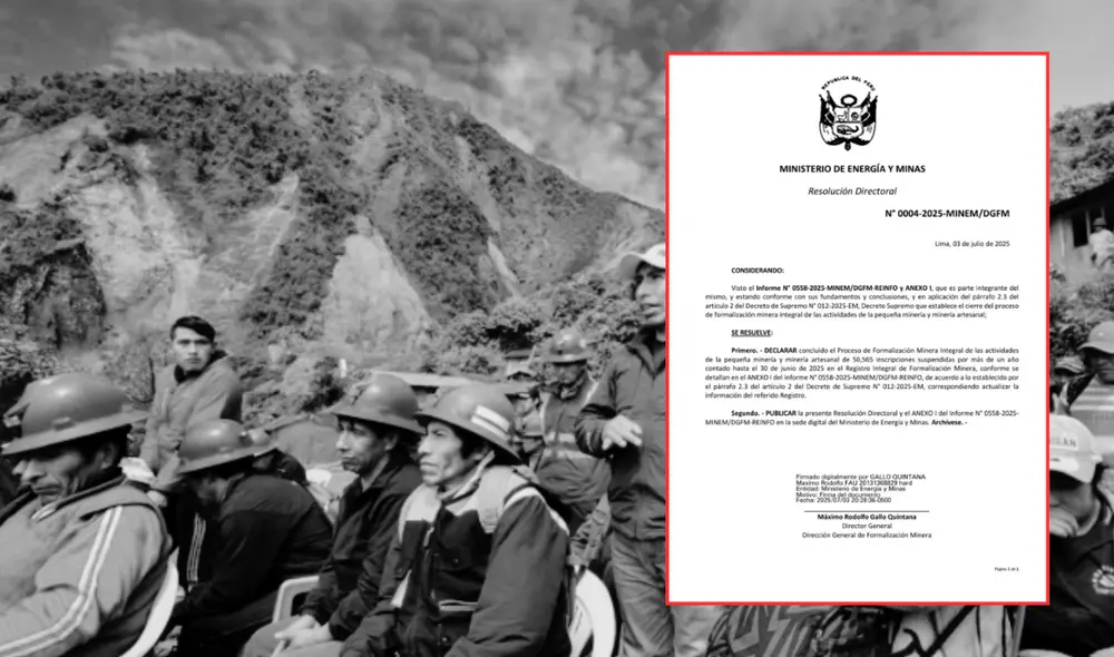 La medida busca ordenar la actividad minera y combatir la minería ilegal. Foto: composición LR La medida busca ordenar la actividad minera y combatir la minería ilegal. Foto: composición LR