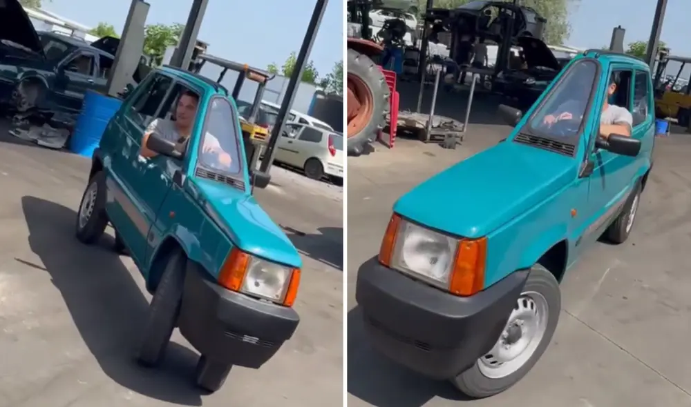 Hombre compartió el nuevo auto que construyó. Le tomó 1 año en hacerlo.