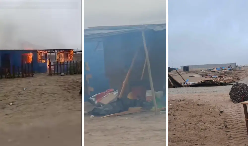 Vecinos de Chancay denuncian que están quemando sus casas Vecinos de Chancay denuncian que están quemando sus casas