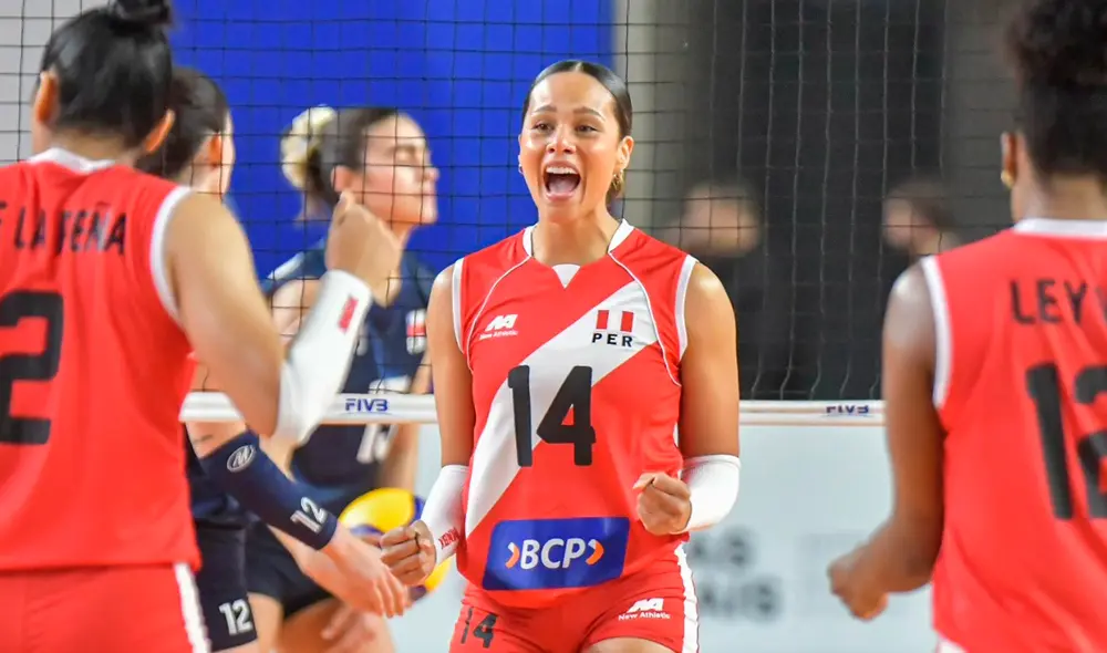 Perú ganó 3-0 a Chile por la fecha 3 de la Copa América de Vóley 2025. Foto: Facebook LPV