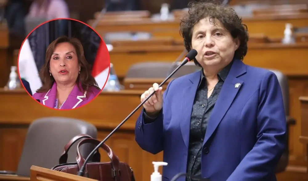La congresista viene preparando una moción de vacancia contra Dina Boluarte | Composición: LR. La congresista viene preparando una moción de vacancia contra Dina Boluarte | Composición: LR.