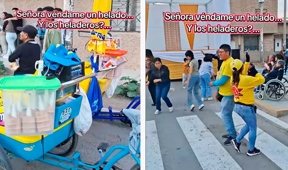 Los vendedores de D’Onofrio y Yamboly dejaron sus carretillas a un lado para disfrutar de la orquesta que tocaba en vivo.