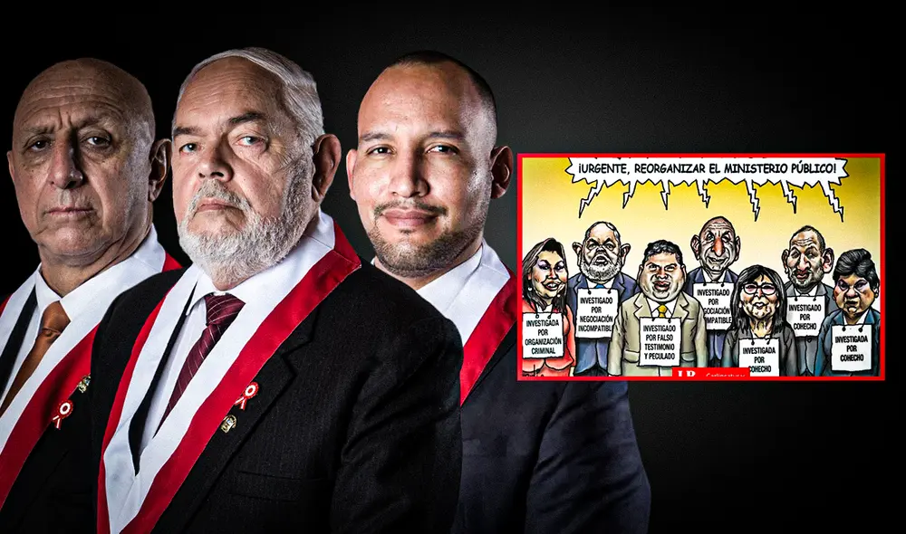 Carlincatura de hoy retrata ataque de congresistas a la Fiscalía. Foto: composición LR