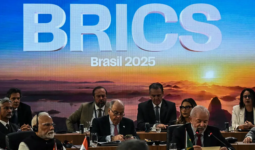 El bloque de BRICS destaca la importancia de respetar el derecho internacional y la protección de la población civil. Foto: AFP. El bloque de BRICS destaca la importancia de respetar el derecho internacional y la protección de la población civil. Foto: AFP.