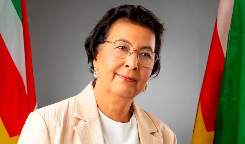 Jennifer Geerlings-Simons fue elegida presidente de Surinam. Jennifer Geerlings-Simons fue elegida presidente de Surinam.