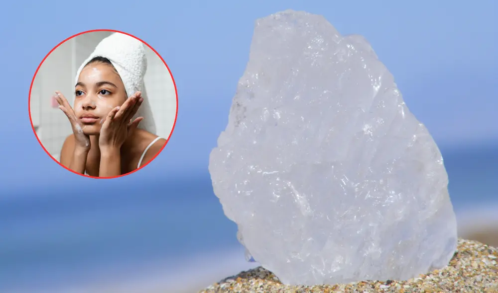 La piedra de alumbre cuenta con múltiples beneficios. Foto: Composición LR