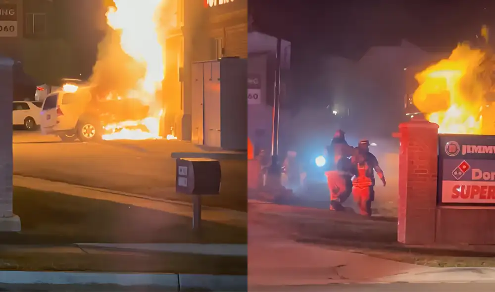 SUV choca contra Domino's en Utah y provoca una explosión que destruye dos tiendas cercanas.