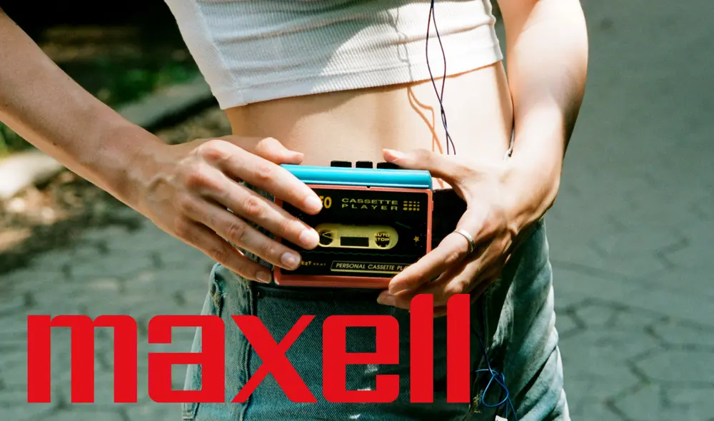 Maxell revive el cassette. Foto: Composición LR