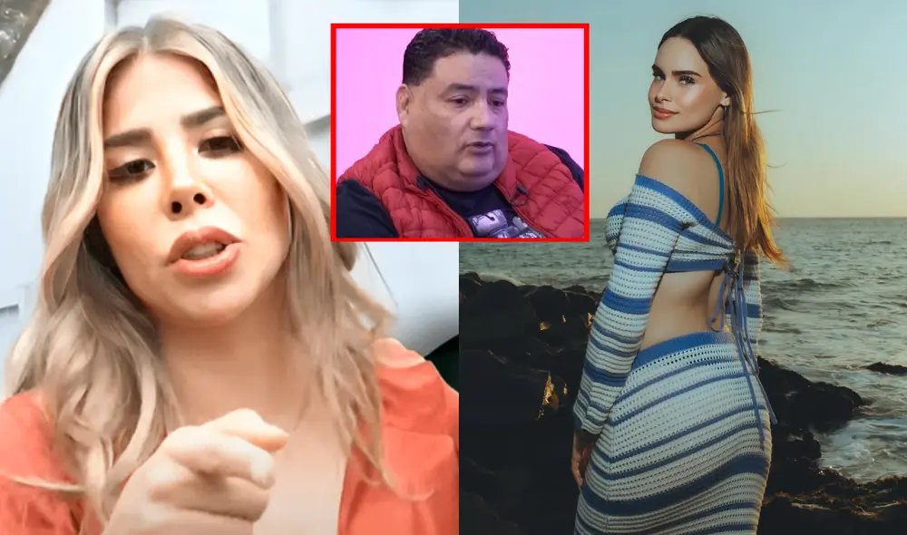 Gabriela Serpa habló sobre el ampay de Alfredo Benavides e influencer el viernes pasado. Foto: Composición LR/YouTube/Instagram.