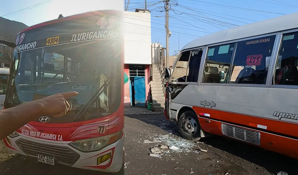 Balacera en San Juan de Lurigancho tras ataque a buses de la Línea 49 deja un herido.