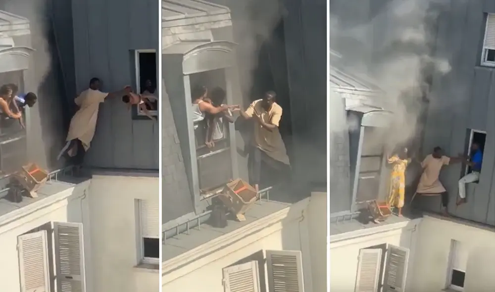 Fousseynou Cissé rescató a 4 niños y 2 adultos de un incendio en Francia.