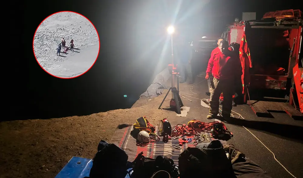 Víctima cayó a casi 300 metros de profundidad.