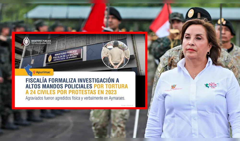 Fiscalía formaliza investigación a altos mandos policiales por protestas en 2023. Foto: composición LR Fiscalía formaliza investigación a altos mandos policiales por protestas en 2023. Foto: composición LR