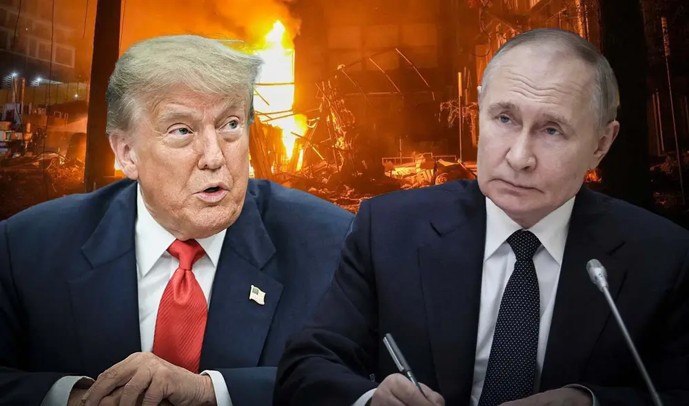 El presidente de EE. UU., Donald Trump, anunció que está preparando sanciones contra Rusia en respuesta a los continuos ataques en Ucrania. Foto: composición LR/AFP El presidente de EE. UU., Donald Trump, anunció que está preparando sanciones contra Rusia en respuesta a los continuos ataques en Ucrania. Foto: composición LR/AFP