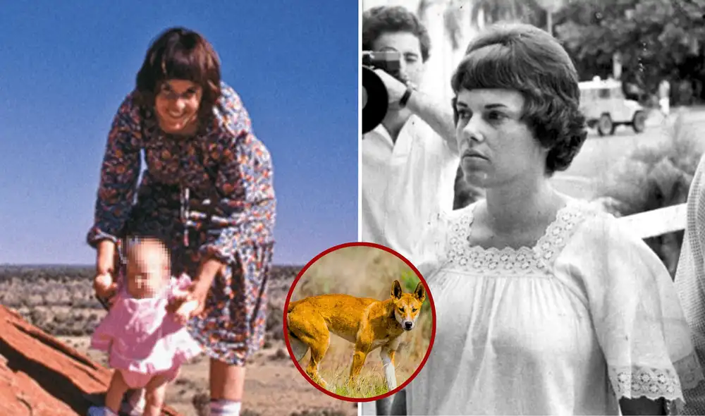 Lindy Chamberlain fue acusada del asesinato de su bebé en Australia, quien fue atacado por un dingo.