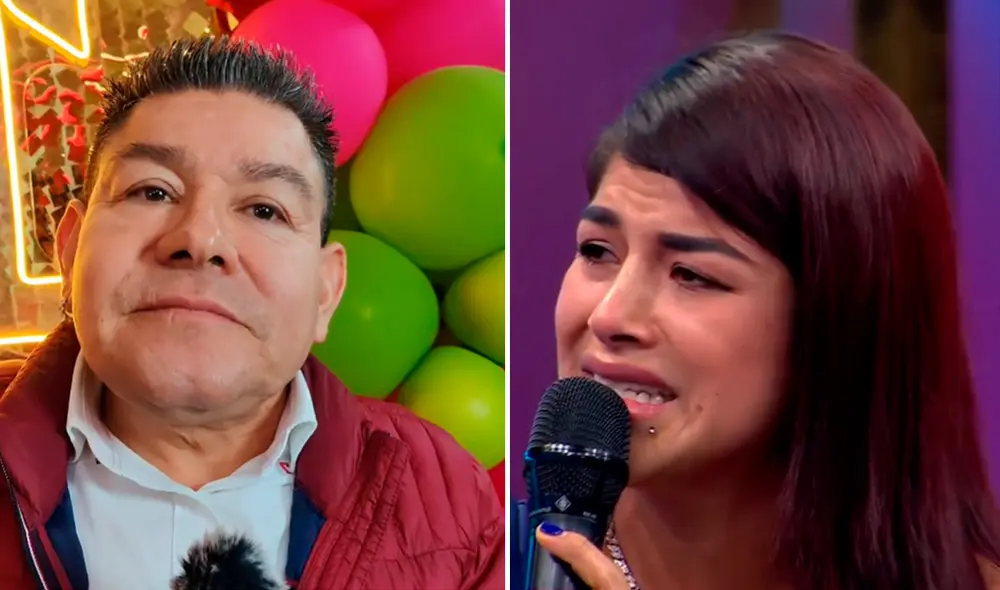 Dilbert Aguilar y su esposa Jhazmin Gutarra tienen una hija en común. Foto: Composición LR/TikTok/américa Tv
