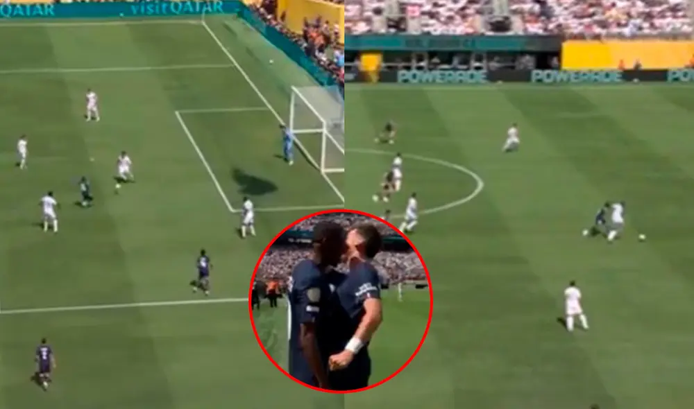 PSG está clasificando a la final con este triunfo parcial. Foto: composición de LR/captura de DSports PSG está clasificando a la final con este triunfo parcial. Foto: composición de LR/captura de DSports