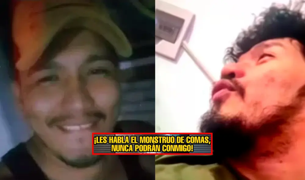 Alias el 'Monstruo' reapareció desde la clandestinidad para volver a amenazar a la PNP. Foto: Composición LR/OcurreAhora