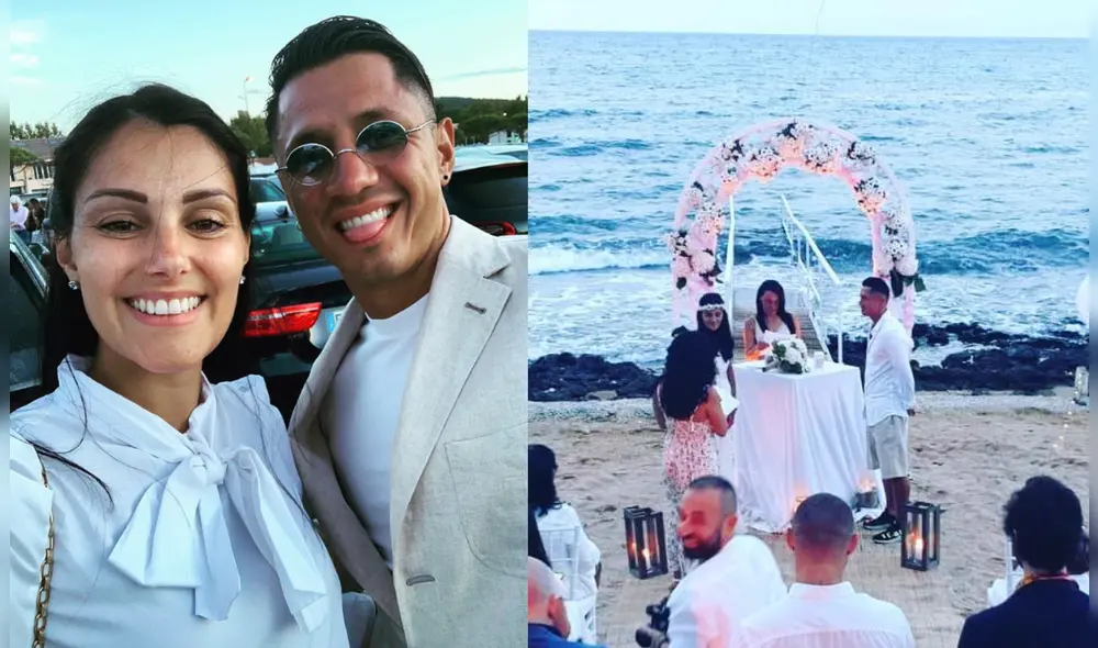 Gianluca Lapadula y Alessia Macrí renovaron sus votos frente al mar en el 2020. Foto: Composición LR / @gianluca_lapadula_oficial/ IG