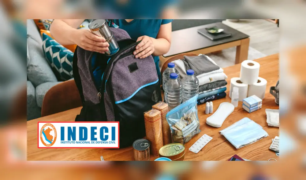 Indeci aconseja personalizar el contenido de la mochila de emergencia.