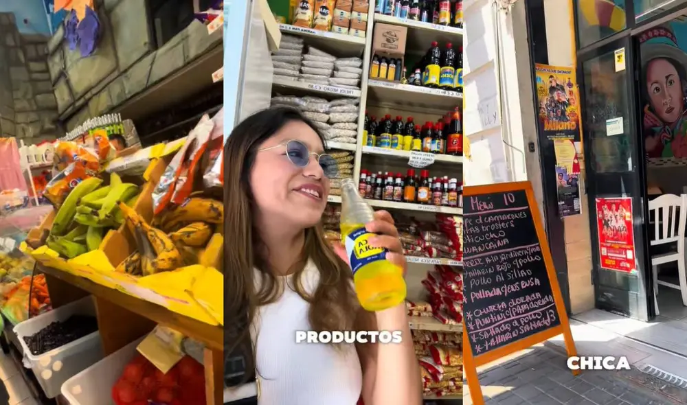 La joven peruana encontró diversos productos hechos en Perú que encantan a miles de latinos en Italia. Foto: composición LR/ TikTok