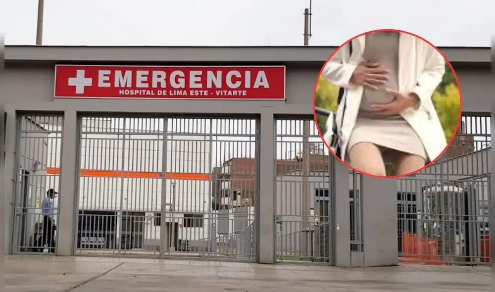 Hombre denuncia presunta negligencia médica en hospital de Ate, por no querer atender a su esposa en labor de parto.