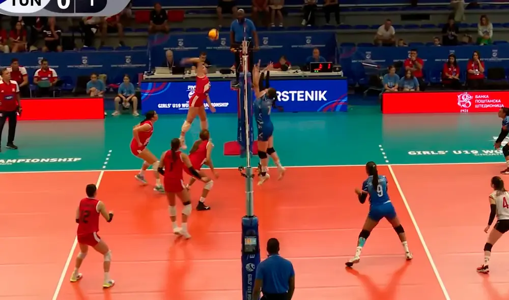 Perú y Túnez se enfrentaron en territorio serbio por el repechaje del Mundial de Vóley sub-19. Foto: Volleyball World Perú y Túnez se enfrentaron en territorio serbio por el repechaje del Mundial de Vóley sub-19. Foto: Volleyball World