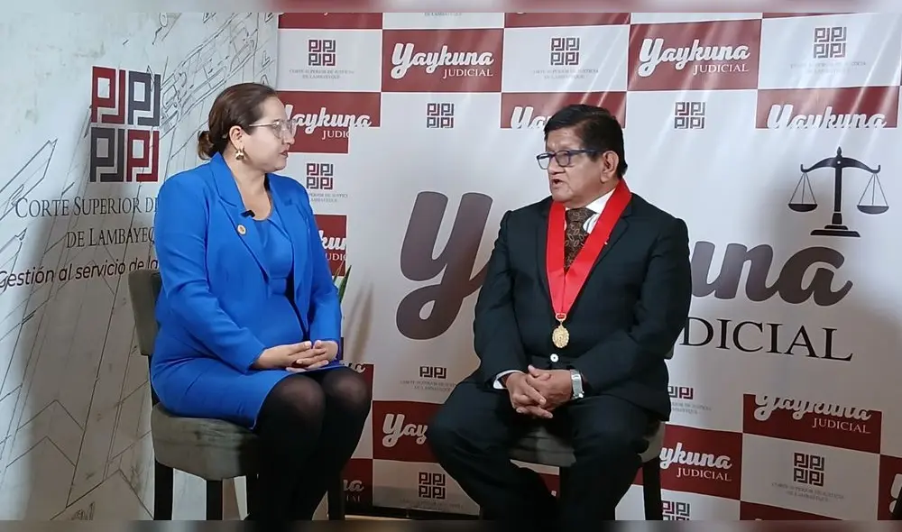 Entrevista con adelanto y análisis brindo el presidente de la Corte de Lambayeque. Fuente: Difusión. Entrevista con adelanto y análisis brindo el presidente de la Corte de Lambayeque. Fuente: Difusión.