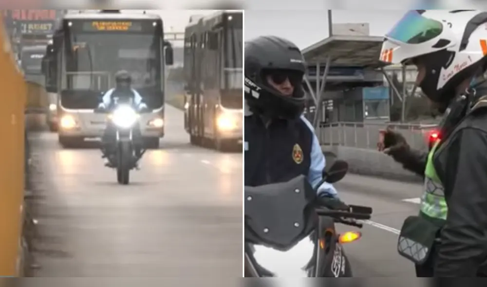 Policía de civil fue multado con la papeleta G10 por invadir vías exclusivas del Metropolitano sin estar en una emergencia. Policía de civil fue multado con la papeleta G10 por invadir vías exclusivas del Metropolitano sin estar en una emergencia.