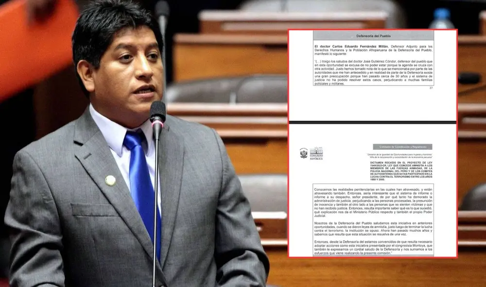 Institución liderada por Josué Gutierrez respaldó medida que permité impunidad para policias y militares | Composición: LR. Institución liderada por Josué Gutierrez respaldó medida que permité impunidad para policias y militares | Composición: LR.