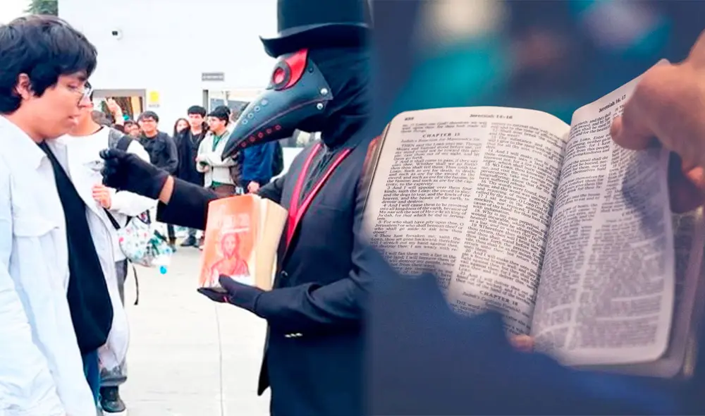El tiktoker propuso al universitario romper la página del libro sagrado, lo que generó gran controversia en la popular red social.