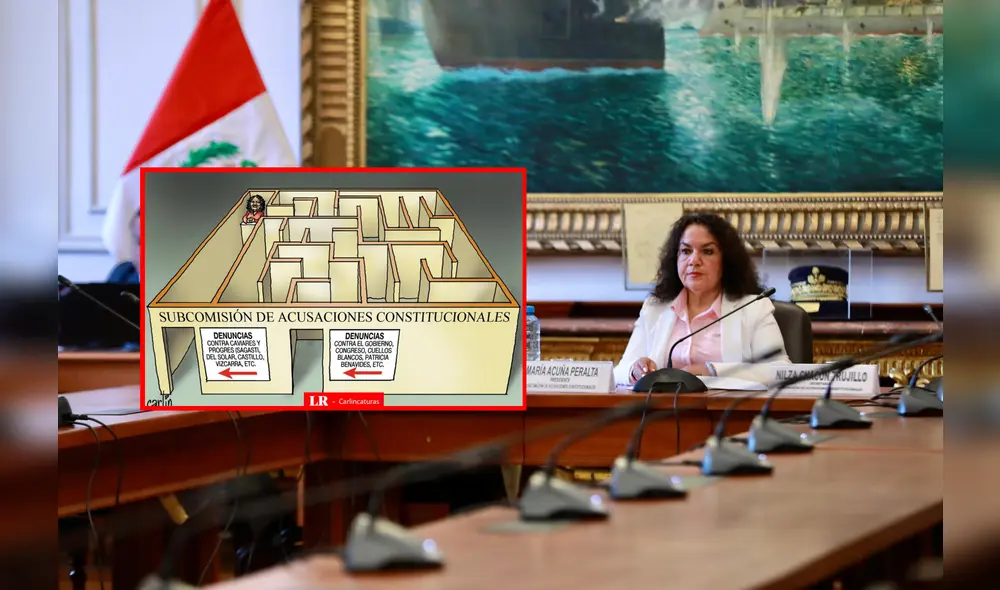 Carlincatura de hoy retrata la parcialidad de la Subcomisión de Acusaciones Constitucionales del Congreso. Foto: composición LR