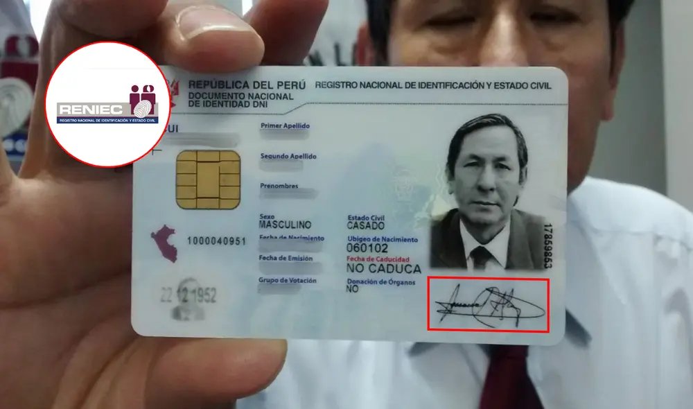 No es obligatorio que el nombre forme parte del DNI, según Reniec