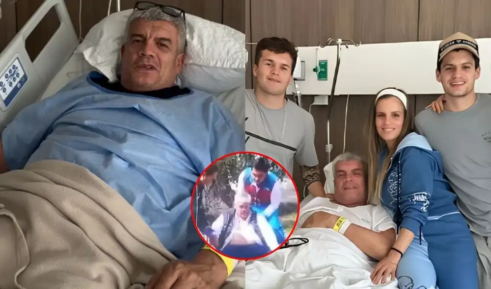 El padre de Alejandra Baigorria sufrió un aparatoso accidente. Foto: Composición LR/Instagram