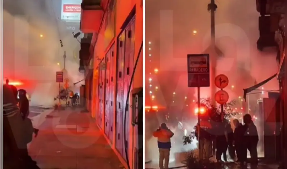 Se registra gran incendio en La Victoria. Se registra gran incendio en La Victoria.