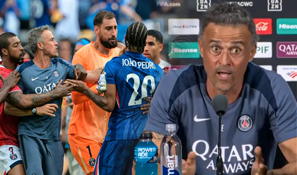 Luis Enrique lleva 2 años al mando del PSG de Francia. Foto: composición LR/DSports/AFP