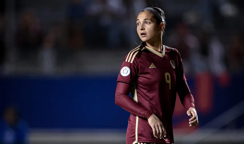 Deyna Castellanos fue titular, pero no pudo evitar la derrota de Venezuela vs Brasil. Foto: Conmebol