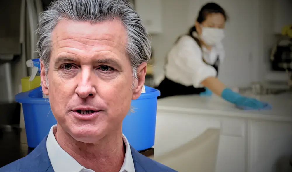 La Ley SB 1350 de Gavin Newsom otorga beneficios y seguridad a trabajadores del hogar en California.
