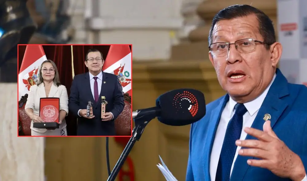 Eduardo Salhuana abría favorecido a amiga íntima a través del Congreso | Composición: LR. Eduardo Salhuana abría favorecido a amiga íntima a través del Congreso | Composición: LR.