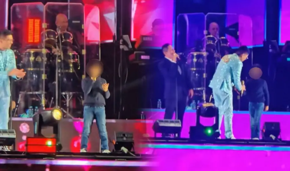 Christian Yaipén permitió que su hijo cantara 'Senderito' ante cientos de espectadores en Huancayo y Tarma.