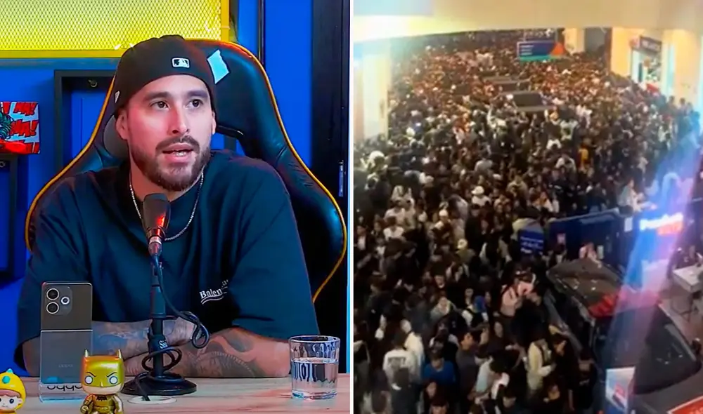 El rapero peruano Gonzalo Genek mostró su sorpresa ante la magnitud de fans que fueron a ver su presentación.
