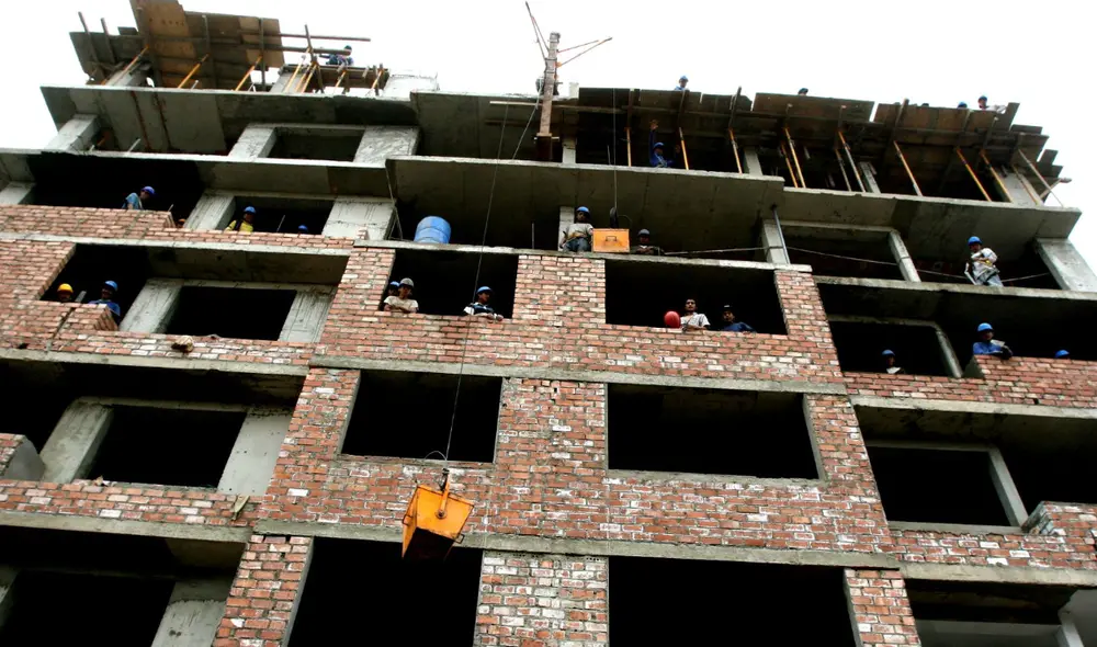 Construcción de viviendas en Magdalena del Mar. Foto: Andina Construcción de viviendas en Magdalena del Mar. Foto: Andina