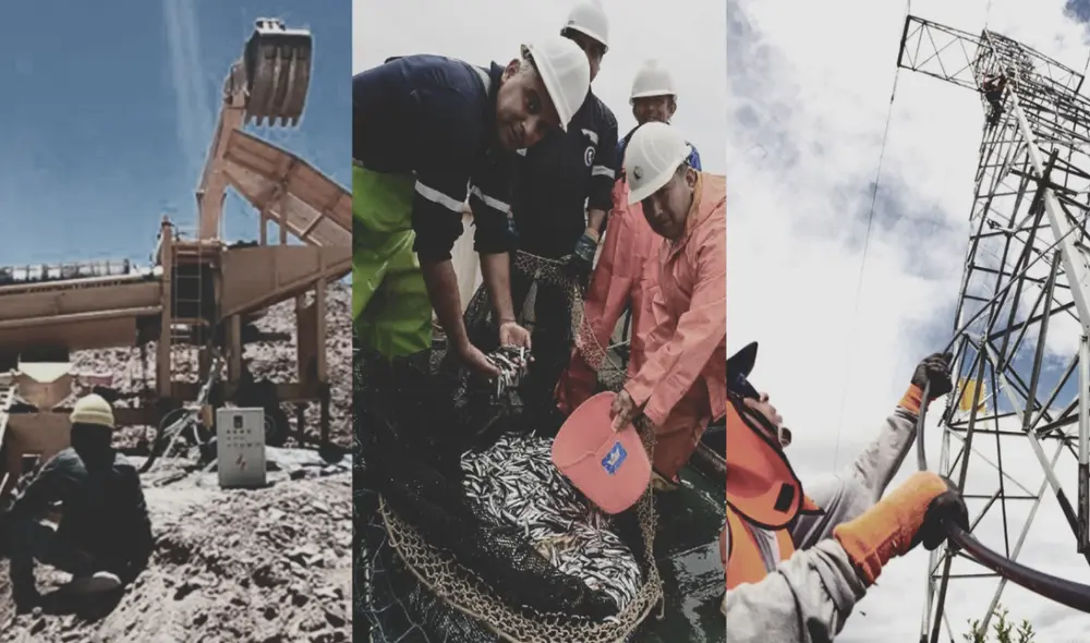 Minería, pesca y telecomunicaciones cayeron en mayo y restaron cerca de un punto al crecimiento del PBI nacional. Foto: composición LR/Andina Minería, pesca y telecomunicaciones cayeron en mayo y restaron cerca de un punto al crecimiento del PBI nacional. Foto: composición LR/Andina