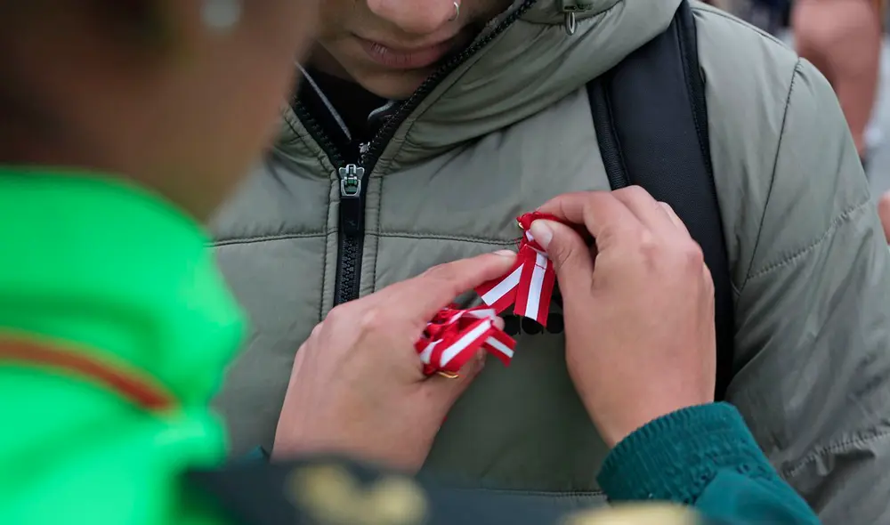 La escarapela no es considerada símbolo patrio por la Constitución de 1993: el himno nacional, el escudo y bandera solo son reconocidos.
