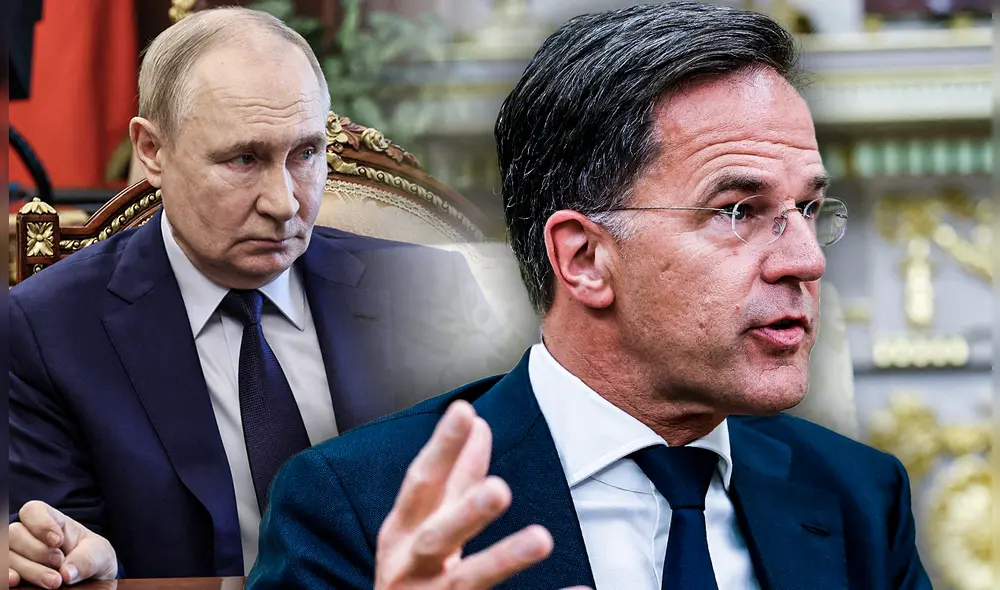 Rutte reveló que el armamento y los equipos militares proporcionados por Estados Unidos a Ucrania serán distribuidos por la OTAN. Foto: Composición LR/AFP.