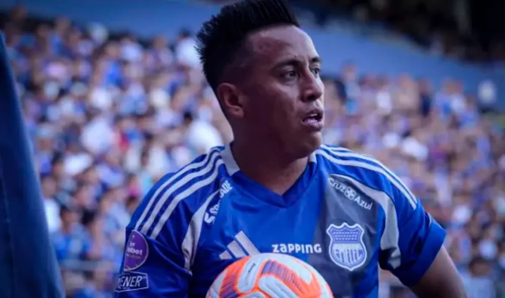 Christian Cueva llegó a Emelec tras brillar con la camiseta de Cienciano. Foto: Emelec