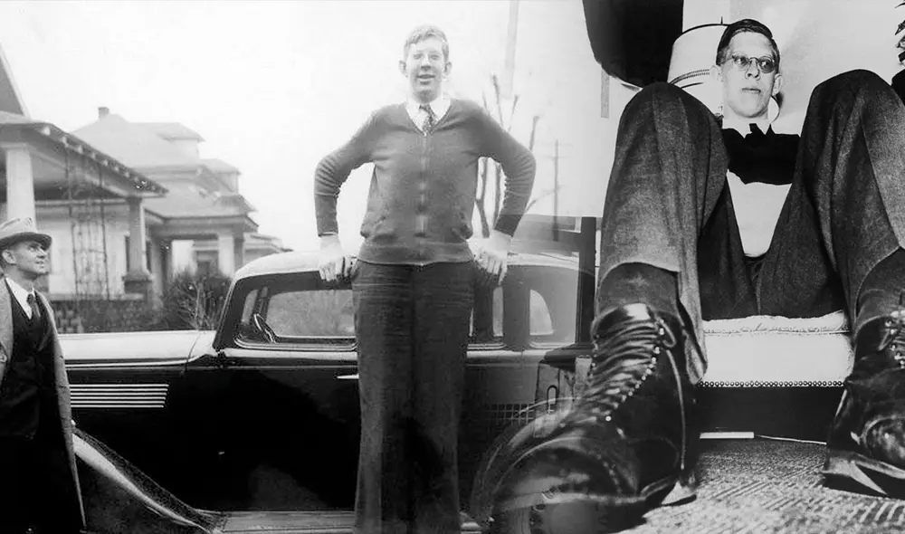 Robert Wadlow luchaba por ser un joven normal, debido a que su altura lo limitaba. Robert Wadlow luchaba por ser un joven normal, debido a que su altura lo limitaba.