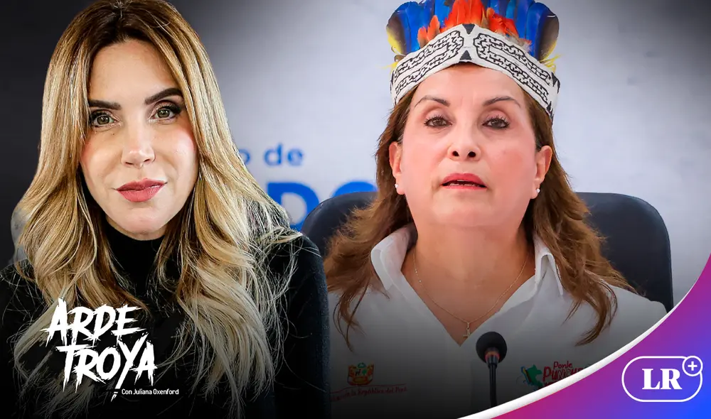 Juliana Oxenford criticó a Dina Boluarte tras los enfrentamientos en Iquitos por su llegada. Foto: Composición/LR Juliana Oxenford criticó a Dina Boluarte tras los enfrentamientos en Iquitos por su llegada. Foto: Composición/LR